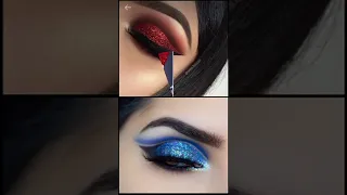 Glitter red   vs   Glitter blue❤️💜❤️#who is best #