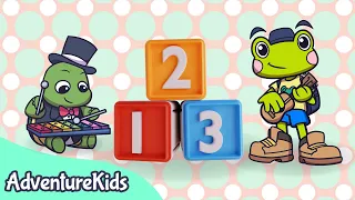 Number learning how to count ENGLISH 1-20 🐸 AdventureKids KINDERGARTEN PRIMARY | Nursery Teaching