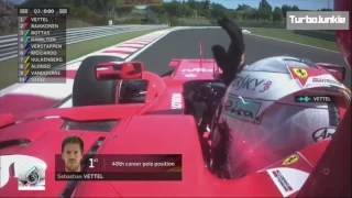 F1 2017 Hungarian GP Sebastian Vettel Pole Position Team Radio