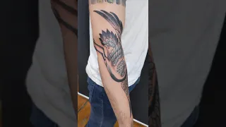 Japanese Crane Tattoo