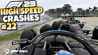 F1 23 HIGH SPEED CRASHES #22