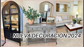 NUEVA DECORACIÓN 2024! LIMPIEZA y DECORACIÓN de SALA, COMEDOR y ENTRADA || DECORACIÓN DESPUES DE