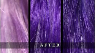 Xmondo Super Purple Swatches : on Blonde, Dark Blonde and Brown hair