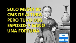 MEDÍA 80 CMS DE ALTURA.TUVO DOS ESPOSOS, VIAJÓ POR TODO EL MUNDO, Y GANÓ UNA FORTUNA: LAVINIA WARREN