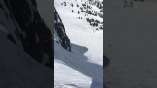 Skier Backflips Off High Cliff