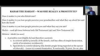 01 Rahab the harlot - was she really a prostitute? (29-05-2022)