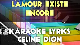 L'AMOUR EXISTE ENCORE CELINE DION KARAOKE LYRICS YAMAHA PSR S975