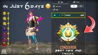 😱 FINALLY REACHED CONQUEROR IN JUST 6 DAYS | HOW TO REACH CONQUEROR IN PUBG NEW STATE | SOLO CONQ ⚡