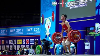 Asadbek Narimanov (62) - 133kg Clean and Jerk @ 2017 Youth Worlds