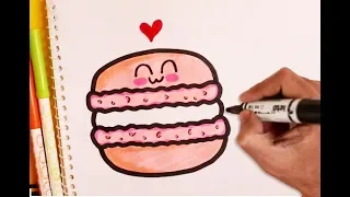 How To Draw A Cute MACARON Easy