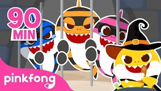 Thief Shark Family Hide-and-seek + More | Halloween Cartoon Special | Pinkfong Baby Shark Official