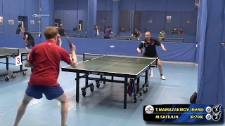 Тимур МАМАЗАКИРОВ - Марсель САФИУЛИН Клуб АртТТ #tabletennis #настольныйтеннис