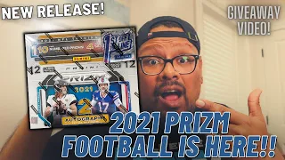 PRIZM FOOTBALL IS HERE!!! Opening Up A 2021 Panini Prizm Football FOTL Hobby Box! *GIVEAWAY VIDEO*