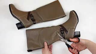 DO IT WITH YOUR OLD BOOTS! AMAZING RECYCLING!