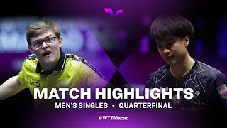 Highlights | Alexis Lebrun vs Lin Yun-Ju | MS QF | WTT Champions Macao 2022