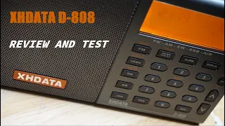 XH DATA D-808 SHORTWAVE RADIO REVIEW / IN USE TEST (SW/FM/MW/LW/SSB/LSB/USB)