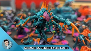 AELDARI VS GENESTEALER CULTS WARHAMMER 40000 BATTLE REPORT