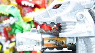 【コマ撮り】Power Rangers Dino Super Charge Titano Charge Megazord　ギガントキョウリュウジン