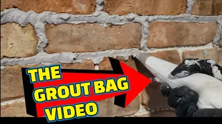 How to use a Grout Bag! | #thin #brick #pavers | Do It Pro! 👷‍♂️🧱🧱🧱 [#DIY PROJECT]