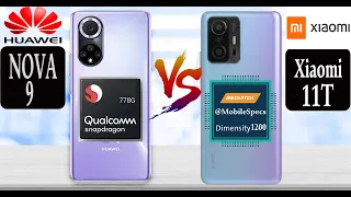 Huawei Nova 9 vs Xiaomi 11T | مين الأفضل؟