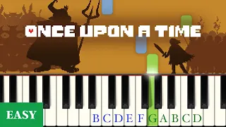 Once Upon a Time (from Undertale) – Easy Level 1 Piano Tutorial