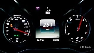 Mercedes C 220 CDI 2014 W205 - acceleration 0-230 km/h, top speed test and more