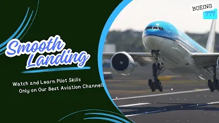 Very THRILLING Aircraft Landing!! Boeing 777 KLM Landing at  La Guardia Airport