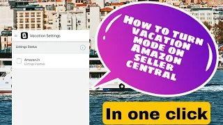 What is vacation mode| How to enable on Amazon seller central #amazon