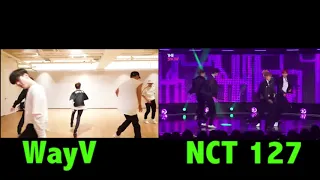 WayV vs  NCT 127 Comeback Dance Choreography Comparison