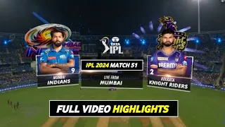 MI vs KKR Highlights 2024 | IPL 2024 Mumbai vs Kolkata Highlights | KKR vs MI Highlights 2024