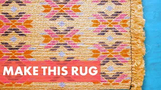 Make Your Own Jute Rope Rug + How to Stencil a Rug With Paint -  HGTV Handmade