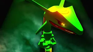 I re-animated the rayquaza  cutscene from pokemon emerald in 3D