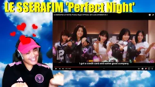 LE SSERAFIM (르세라핌) 'Perfect Night' OFFICIAL MV with OVERWATCH 2 | REACTION!