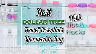 BEST DOLLAR TREE TRAVEL ESSENTIALS YOU NEED TO BUY ~ PLUS TIPS & HACKS ~ HOMEMAKING ~ LIFESTYLE