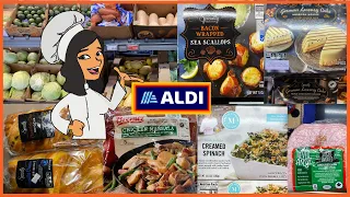🍕ALDI GROCERY SHOPPING HAUL 🍔SHOP WITH ME FRIENDLY SHOPPERS‼️