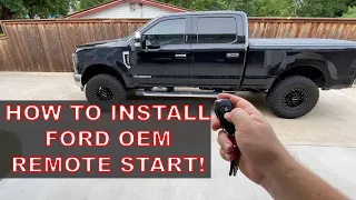 How to Install Factory Remote Start on 2017-2019 F250 - ForScan Tutorial