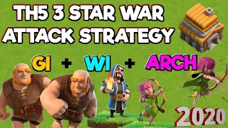 TH5 3 Star Attack Strategy - GiWiArch - Clash of Clans 2020