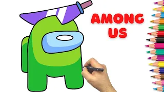 Как нарисовать Предателя из AMONG US - Амонг Ас - Рисуем Амонг Ас - How to draw Among Us