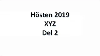 Högskoleprovet: XYZ från hösten 2019 (Provpass 1) - del 2