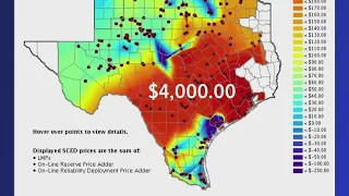 Energy prices in Greater Houston soared into the thousands on Monday