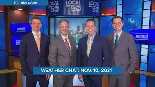 WEATHER CHAT: Rain likely today, snow possible Friday