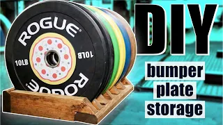 DIY Weight storage toaster rack for bumper plates | how to build a weight rack