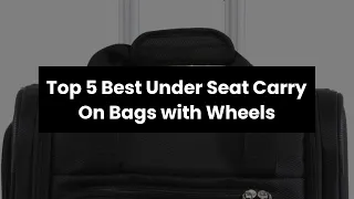 UNDER SEAT CARRY ON BAG WITH WHEELS: Top 5 Best Under Seat Carry On Bags with Wheels