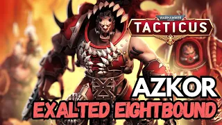 Azkor, the Exalted Eightbound joins Tacticus! The Chaos Buffer!