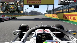 F1 2021 5 Lap Race at Imola | Thrustmaster SF1000 Wheel Add-On Gameplay