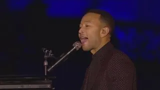 John Legend performs Beauty and the Beast at 25th anniversary of Disneyland Paris