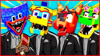 HOW MONTY KILLED VANNY!! FNAF Security Breach Minecraft Animation - Coffin Dance Song (COVER)