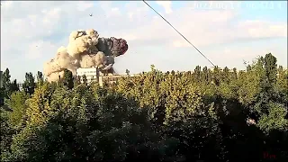 Удар крылатой ракетой по жилому дому в Николаеве
