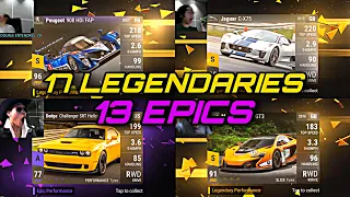 17 LEGENDARIES 13 EPICS | TOP DRIVES | BEST MOMENTS