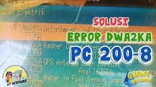 TIPS TUTORIAL TROUBLESHOOTING ERROR DWA2KA ATTACHMENT SOLENOID OPEN CIRCUIT